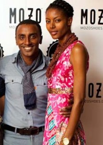 Red Rooster Harlem chef and MOZO Shoes designer, Marcus Samuelsson and wife, model Maya Hailes (Source: Donny Miller)
