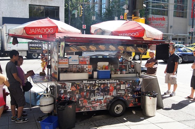 Open since 2005, Japadog originated in Vancouver with a newly-emigrated, newlywed couple from Japan. © Japadog