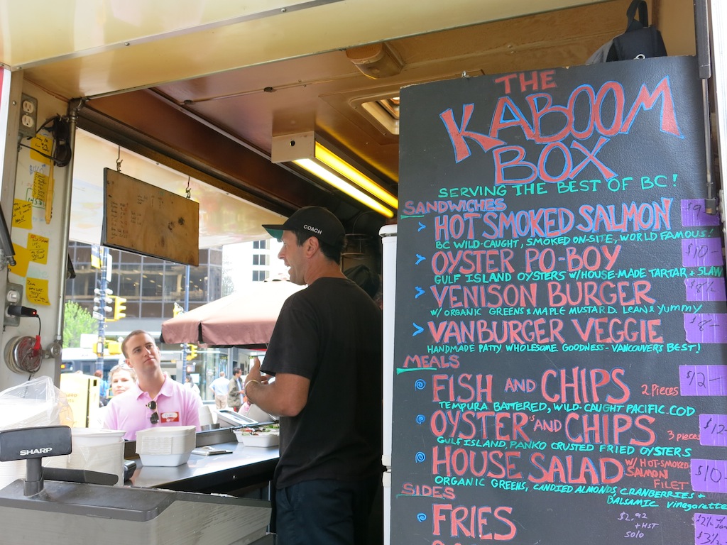 The Kaboom Box serves only seafood from Ocean Wise, a conservation program initiated by Vancouver Aquarium. © MRNY