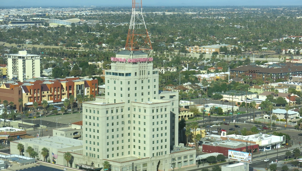 View of Westward Ho from Sheraton Phoenix Downtown Hotel © MRNY