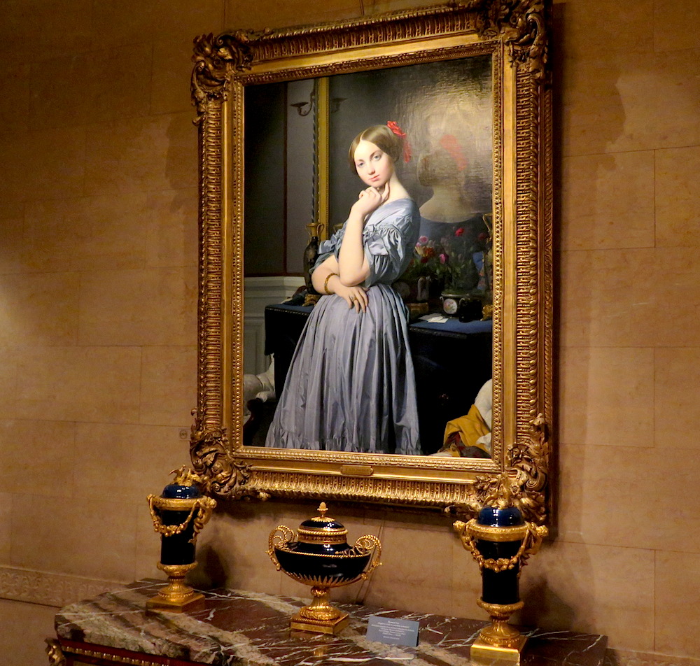 Ingres's Comtess d'Haussonville in the North Hall of The Frick Collection ©MRNY