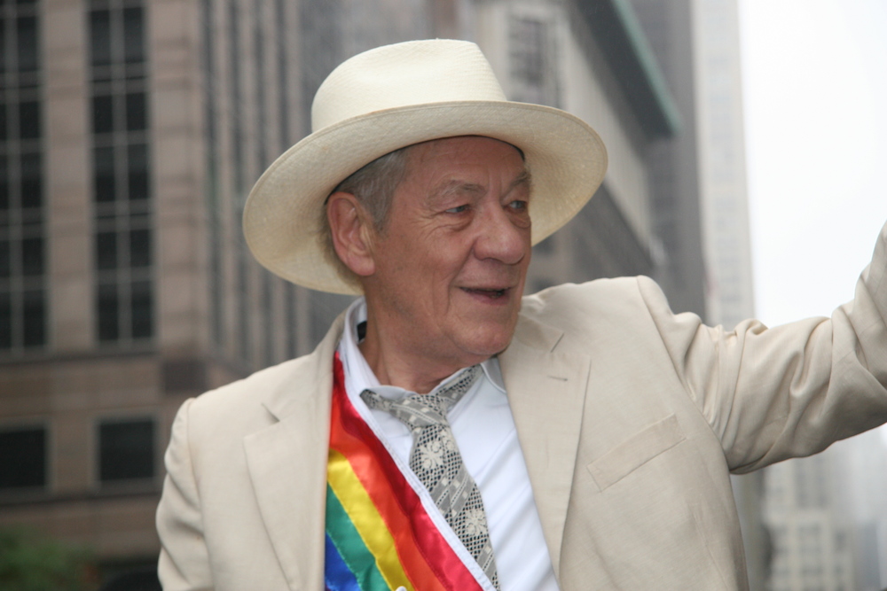 NYC Pride March 2015 Grand Marshal Sir Ian McKellen