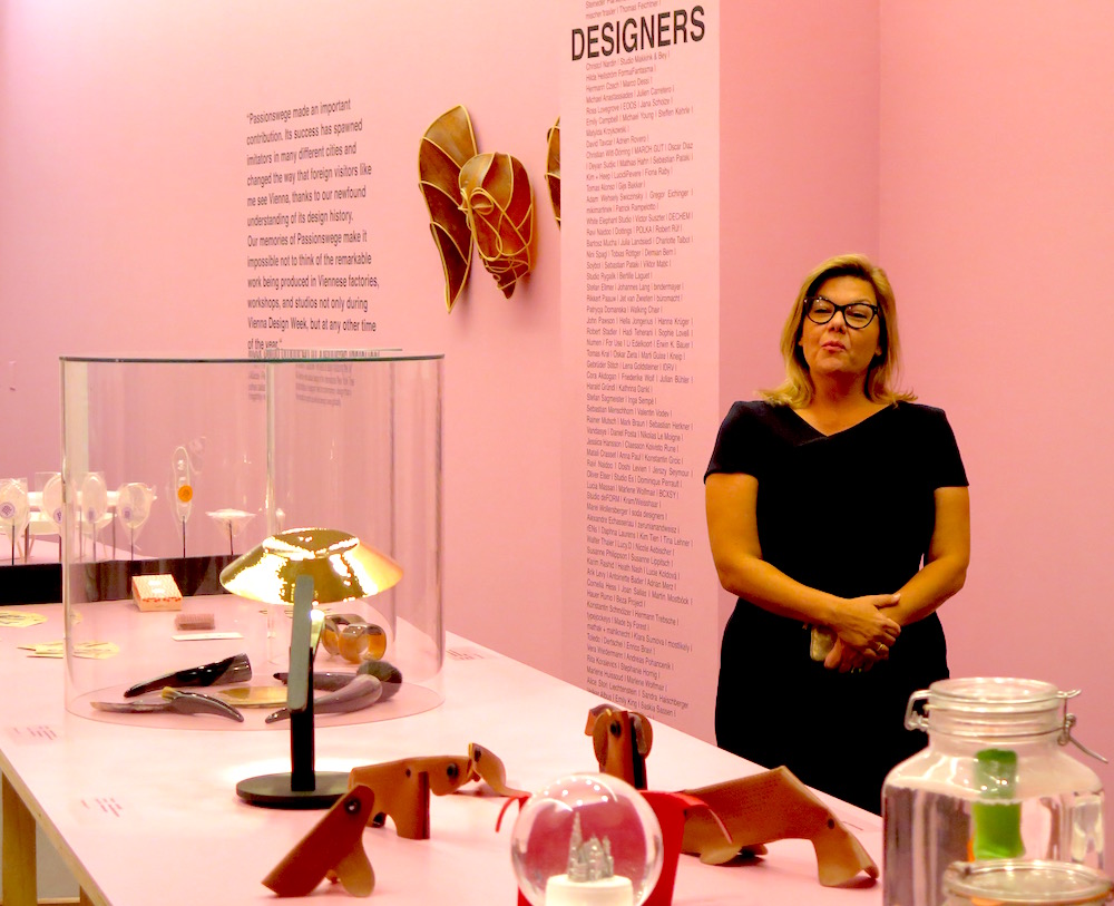Vienna Design Week director Lilli Holbein at the Austrian Cultural Forum New York ©MRNY