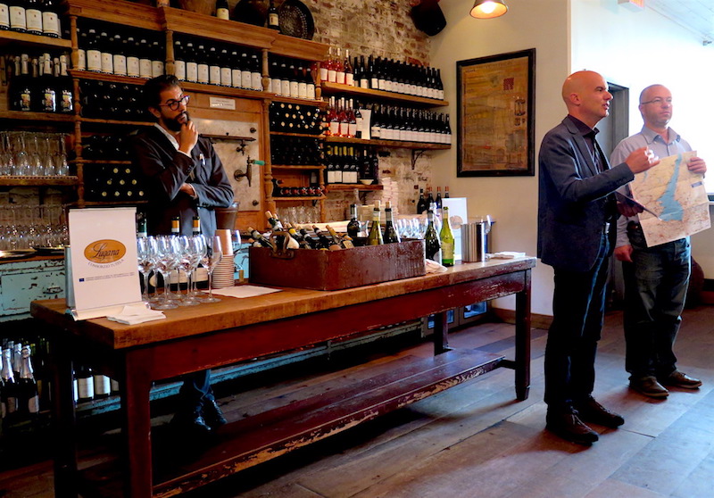 As explained by Carlo Veronese, Director of Lugana DOC, the white clay soil of Lugana gives its wines an unmistakable flavor. ©MRNY